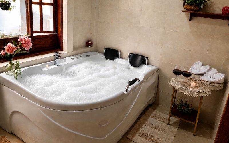 Jacuzzi plan romántico